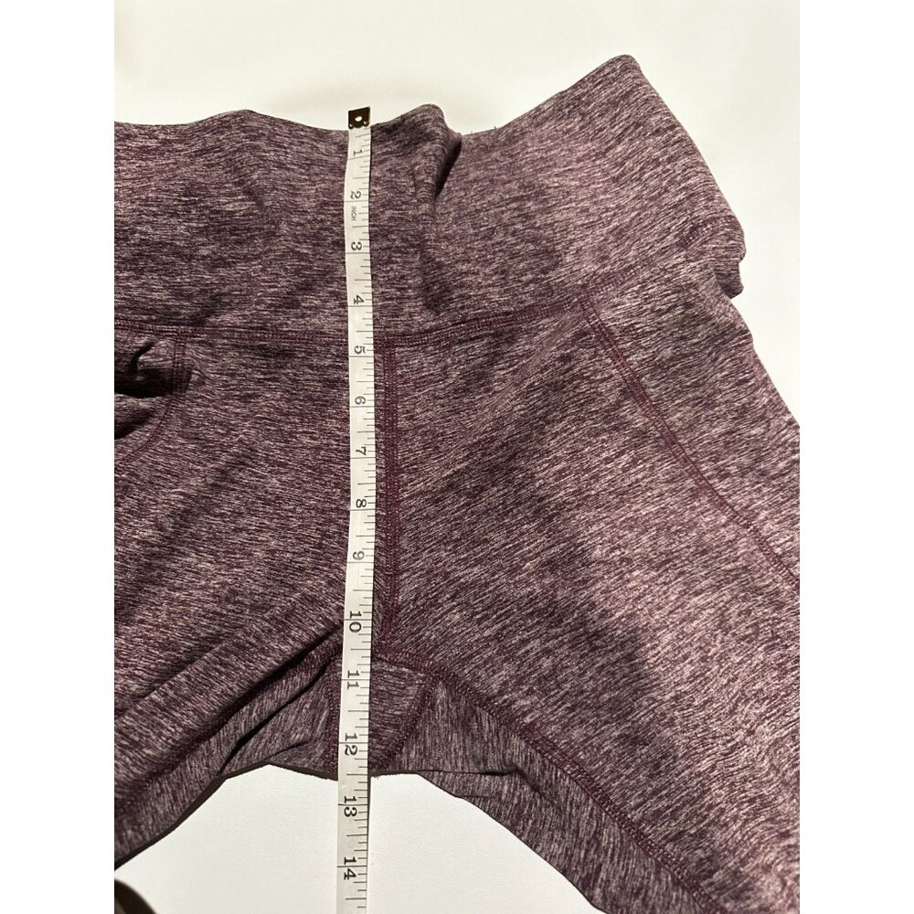 Victoria's Secret PINK COZY Soft Leggings Burgandy Heather High Rise Women’s L - Picture 4 of 8